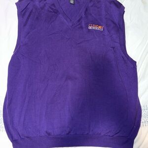 Oxford Golf Purple Sweater Vest